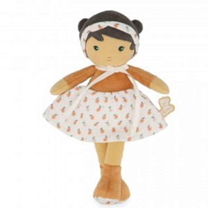 Текстильная кукла Kaloo "Eloise", в орнажевом платье, серия "Tendresse de Kaloo", 32 см